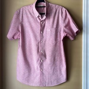 Dockers Red Button Down Shirt, L